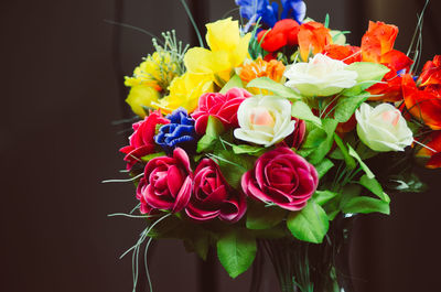 Close-up of multi colored flower bouquet
