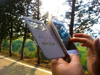 Close-up of cropped hand