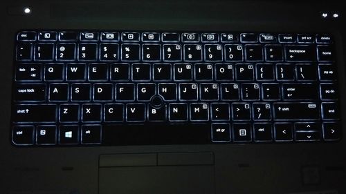 Close-up of computer keyboard