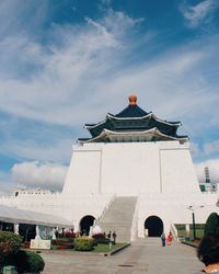 Low angle view of building against sky