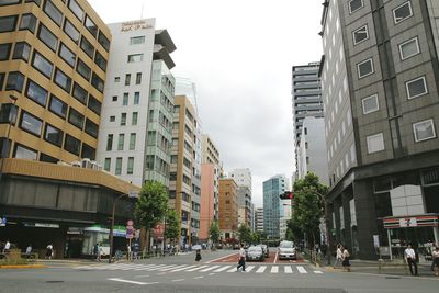 City street against sky