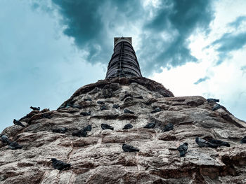 Low angle view of building against sky