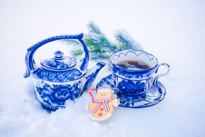 Close-up of coffee on table