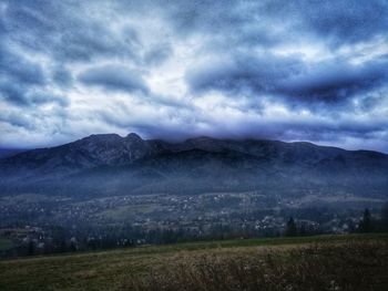 Scenic view of landscape against sky