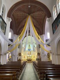 Interior of historic church building