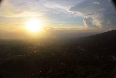 Scenic view of sky during sunset