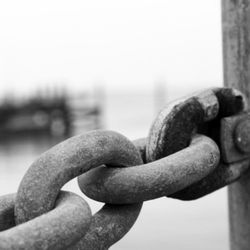 Close-up of metal chain