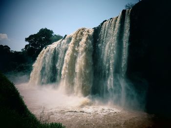 View of waterfall