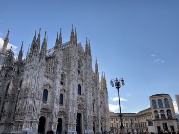 Low angle view of historic building against sky