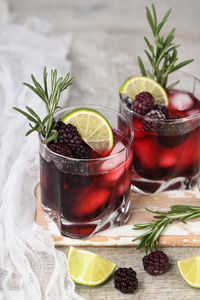 Close-up of drink on table