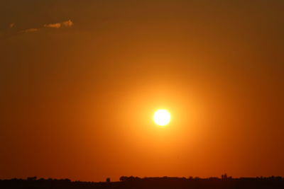 Scenic view of landscape at sunset