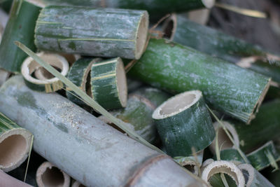 Full frame shot of firewood