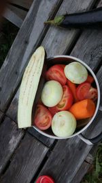 Fruits on table