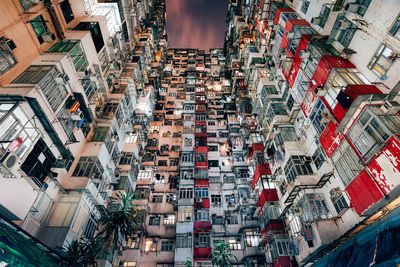 Low angle view of buildings in city