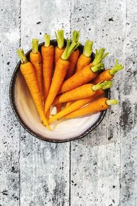 High angle view of food against white background