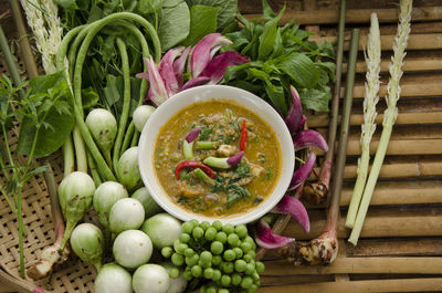 Close-up of vegetables in bowl