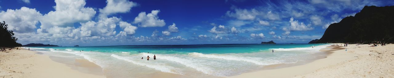 Panoramic view of beach