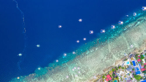 Aerial view of beach