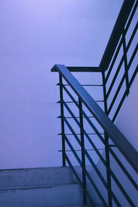 Low angle view of staircase against building