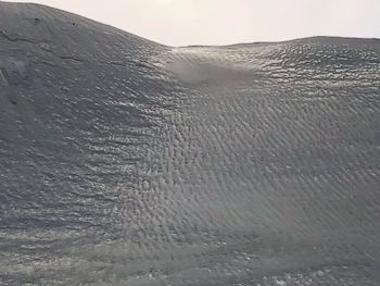 Scenic view of snow covered land