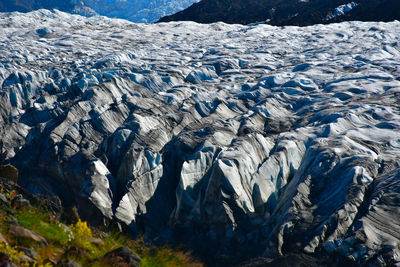 Scenic view of glacier ice