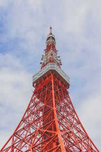 Low angle view of eiffel tower