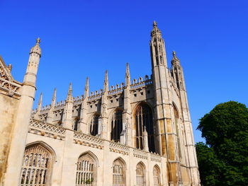 Low angle view of cathedral against clear sky