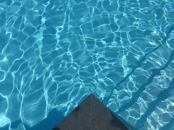 High angle view of swimming pool