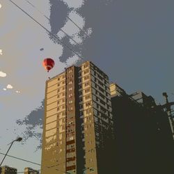 Low angle view of building against sky