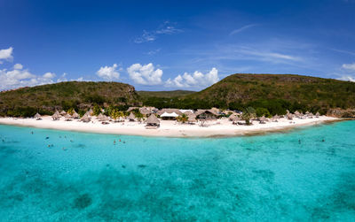 Panoramic view of sea against sky