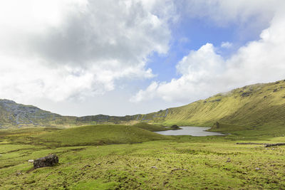 Scenic view of landscape against sky