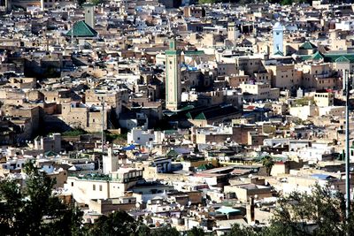 High angle view of townscape