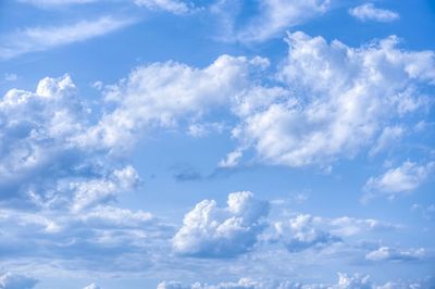 Low angle view of clouds in sky