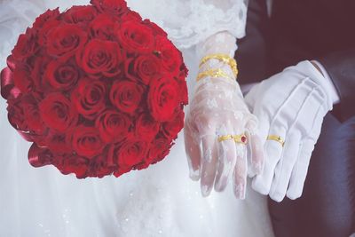 Close-up of red rose