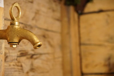 Close-up of faucet