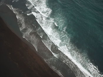 High angle view of sea