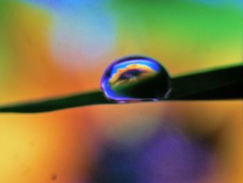 Extreme close up of colorful ball