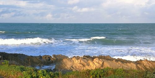 Scenic view of sea against sky