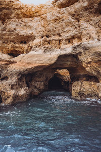 Rocks in sea