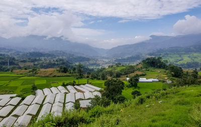 Scenic view of landscape against sky