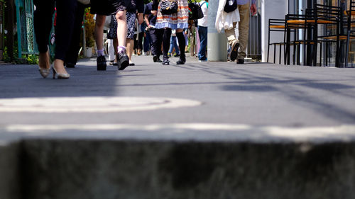 Surface level of city street