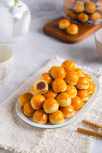 Nastar cookies, pineaaple tarts, nanas tarts, small and bite size, commonly found at lebaran 