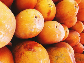 Full frame shot of oranges