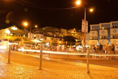 City street at night