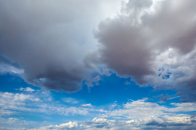 Low angle view of clouds in sky