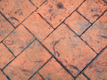 Full frame shot of tiled floor