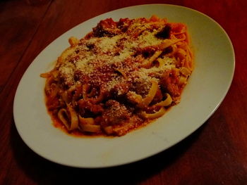 Close-up of food in plate