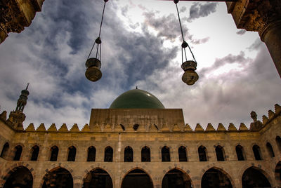 Low angle view of historical building against sky