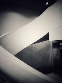 Low angle view of staircase in building