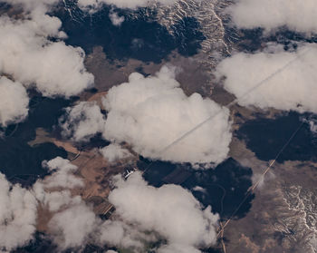 Reflection of clouds on water